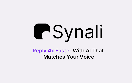 Synali :: AI-powered contextual responses for Gmail, Whatsapp, Instagram, and LinkedIn