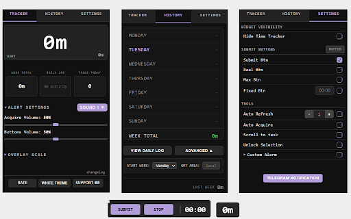 RaterHub Time Tracker :: Enhance RH Workflow