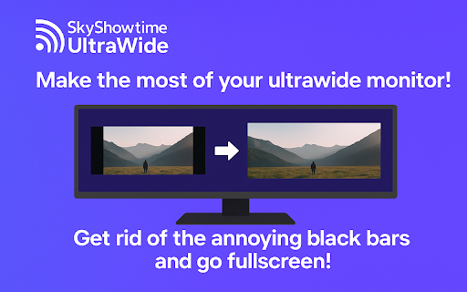 SkyShowtime UltraWide: custom fullscreen ratios :: Go fullscreen on your ultrawide monitor. Fit the video to 21:9, 32:9, or custom ratio. Supports SkyShowtime platform.