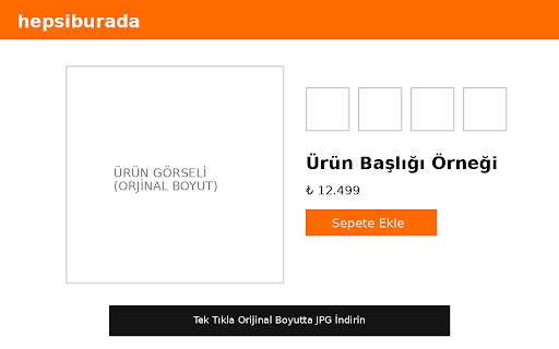 Hepsiburada Ürün Görsel İndirici (JPG) :: Hepsiburada ürün sayfasındaki ana ürün görsellerini sıralı şekilde JPG olarak indirir.