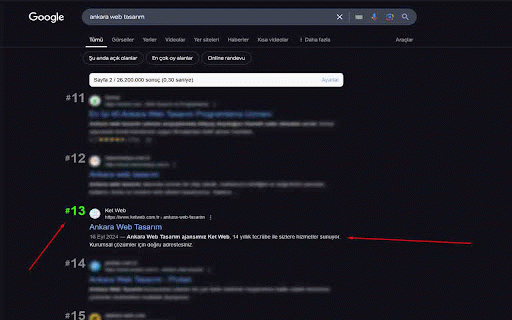 Google Sıra Numarası :: Google arama sonuçlarına otomatik sıra numarası ekler.