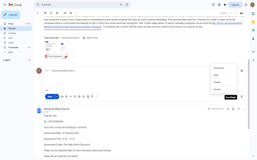 Smart Reply AI for Gmail :: Generate professional email replies directly inside Gmail.