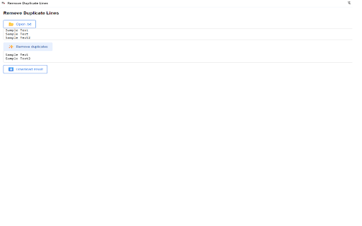 Remove Duplicate Lines :: Quickly remove duplicate lines from selected text.