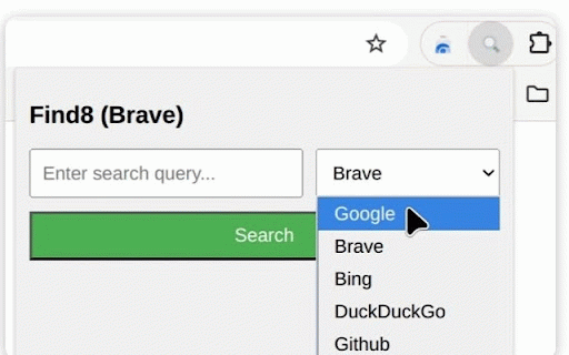 Find8: Find-it Quickly Auto Discover New Search-Engines :: Find easily quickly any search. Automatically discover add new engines. 100% private — no ads, no tracking.
