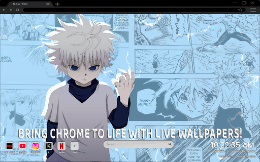Anime Killua Landscape 4K Live Wallpaper :: Experience Killua in a stunning anime landscape with this immersive 4K live wallpaper for your Chrome new tab.