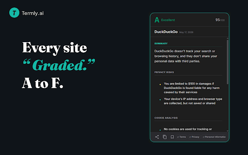 Termly.ai :: Termly.ai analyzes Terms of Service and Privacy Policies and gives you a plain-English risk report.