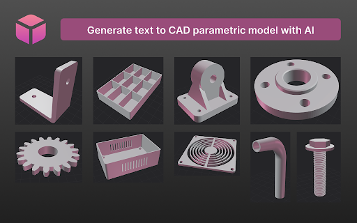 Text to CAD :: Powerful Text to CAD ai tool to convert descriptions into parametric models. AI CAD generator for engineering design and automation.