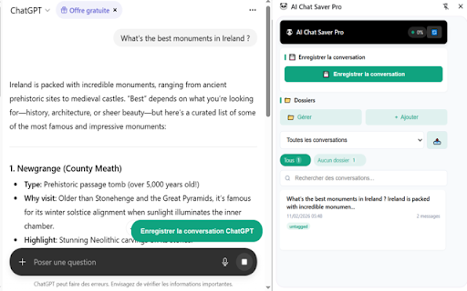 AI Chat Saver Pro :: Save and organize AI conversations from ChatGPT, Claude, Grok, etc.