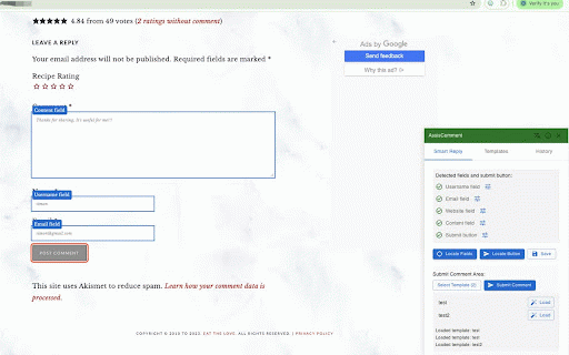 AssisComment :: Smart comment assistant for quick replies