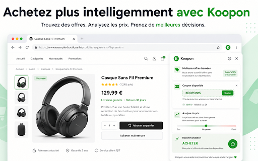 Koopon – AI Shopping Copilot :: Find verified coupons, analyze prices, compare offers and get AI shopping recommendations while you browse.