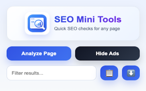 SEO Mini Tools :: Quick SEO checks for any page.