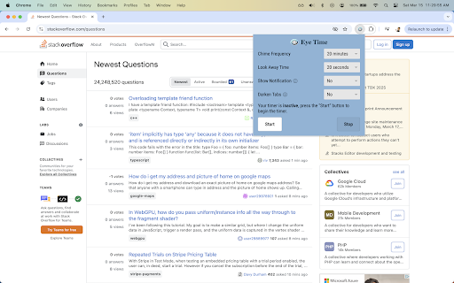 Eye Time: Gentle Reminders for Healthy Eyes :: Prevent eye strain and stay focused with Eye Time's customizable break reminders. Healthy eyes, happy work!