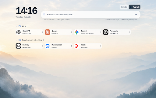 Tabster :: Your sites. Your setup. Always within reach — from every new tab and any webpage.