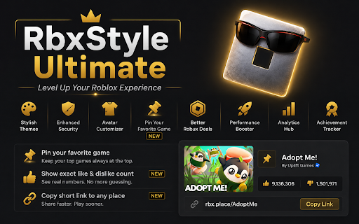 RbxStyle Ultimate - Roblox Enhancer :: Your new and improved Roblox experience