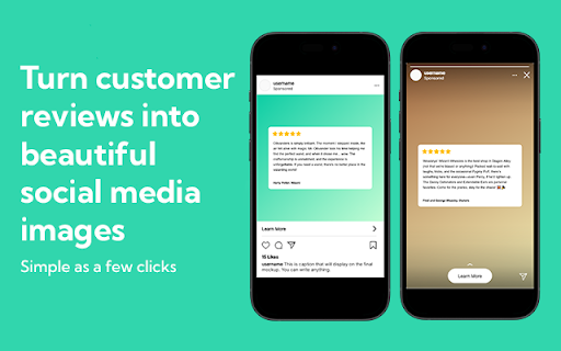 Review Image Generator :: Create and download customized review images for social media sharing.