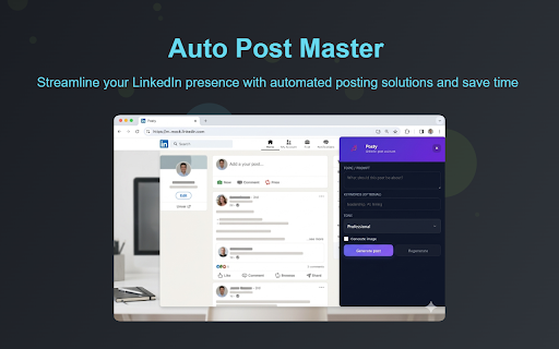 Posty for LinkedIn :: Generate and publish LinkedIn posts with Posty from linkedin.com