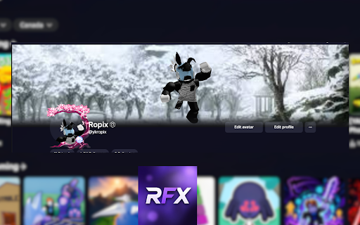 RobloxFX - Roblox Customizer :: Customize your Roblox profile, banners, fonts, sidebar, cursor and more.