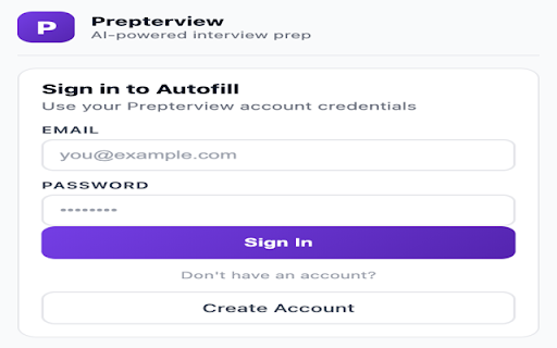 Prepterview Auto-Apply :: Supercharge your job search. Detect forms, auto-fill from your resume, and answer screening questions.
