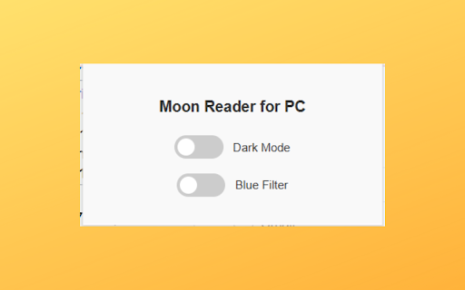 Moon Reader For PC – Eye Comfort Mode :: Enhance reading comfort with Moon Reader Mode for PC! Apply dark & blue light filters for eye safety while browsing.