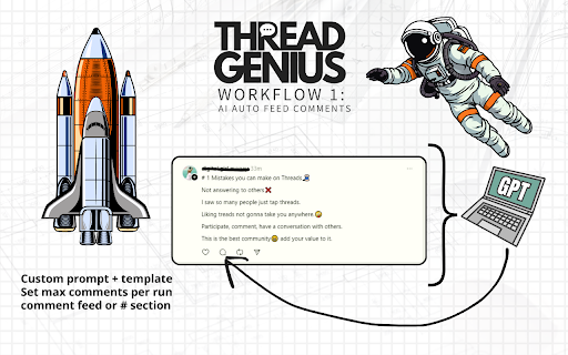THREAD.GENIUS :: Thread.genius is the first AI based automation tool for Instagram Threads.
- It allows you to scrape # or users posts and export it…