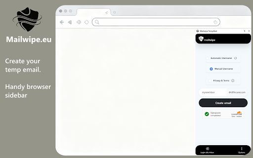 Mailwipe TempMail :: Your temporary email always next to your browser