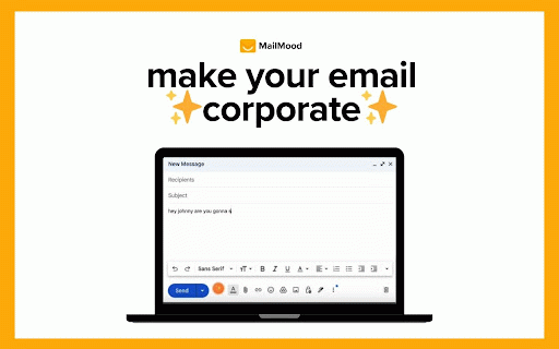 MailMood - AI Email Rewriter :: Transform your Gmail messages with AI - choose corporate, casual, or assertive tones with one click