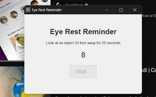 OpticPause :: Reminds you to take eye rest breaks every 20 minutes