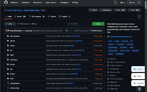 GitHub Reader :: Convert GitHub pages to AI-readable formats. Switch between GitHub, ZRead, and DeepWiki with one click for better understanding.