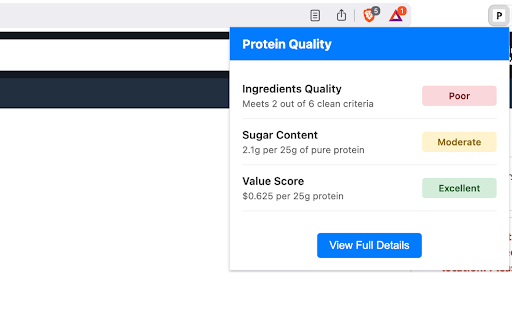 Protein Quality :: See quality scores, ingredient analysis, and value ratings for protein supplements on Amazon product pages.