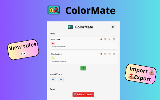 ColorMate :: Colorize text lines on websites based on custom rules
