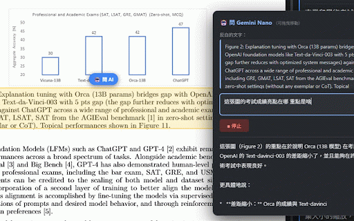 氛圍閱讀 Vibe Reading :: 使用 Chrome 內建 Gemini Nano AI 將 PDF 逐段翻譯成繁體中文,點翻譯可雙向定位高亮原文段落,附 AI 摘要與反白問答,完全離線運行