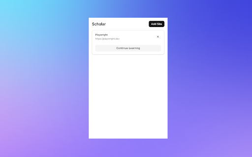 Scholar :: Track your progress when reading docs