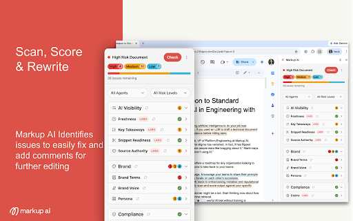 Markup AI :: Markup AI keeps your content clear, on-brand, and compliant — right inside Google Docs.