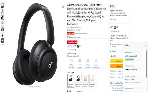 Zoxaci - Amazon MENA Research :: Instant product intelligence for Amazon UAE, Saudi Arabia & Egypt. See monthly sales, revenue estimates, and ratings.