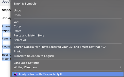 RespectablyAI :: A plugin to promote respectful communication.