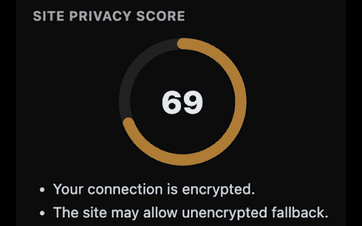 Privaseer :: Gives a simple privacy/security score, warns on risky sites, and runs once per root domain.
