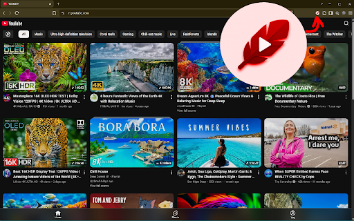 Lightweight YouTube :: Redirects YouTube to its mobile version on desktop browsers, providing a faster and lighter experience on old hardware.