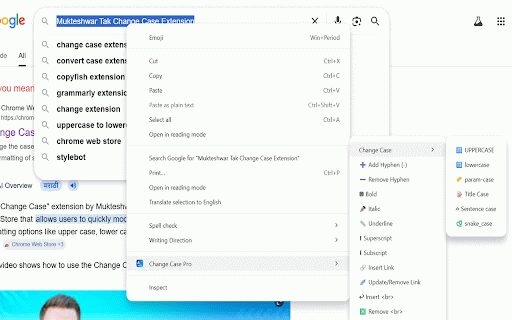 Change Case Pro :: Transform text case, format text with bold/italic/underline, and more.