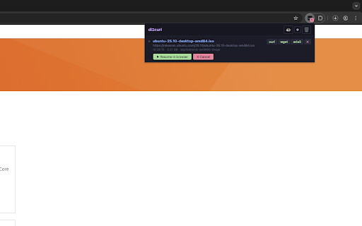 dl2curl :: Intercept downloads and instantly generate curl, wget, and aria2c commands with full headers and cookies.