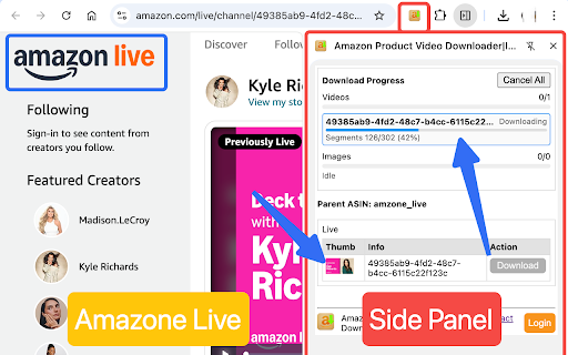 Amazon Product Video Downloader - Images bulk download :: Batch download Amazon product videos and images. bulk downloader