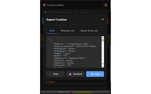 Cookie Editor for Chrome :: Professional cookie editor for developers. Create, edit, delete, import, and export cookies with ease.