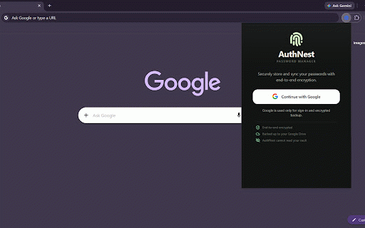AuthNest - Password Manager & Authenticator :: Free password manager with unlimited devices, built-in TOTP, encrypted Google Drive sync, and passkeys.