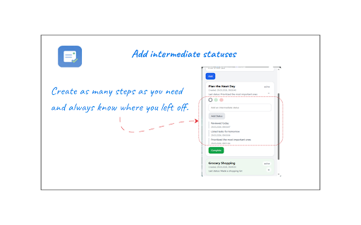 My Easy Planner :: Local Minimalist Task Scheduler with Intermediate Statuses