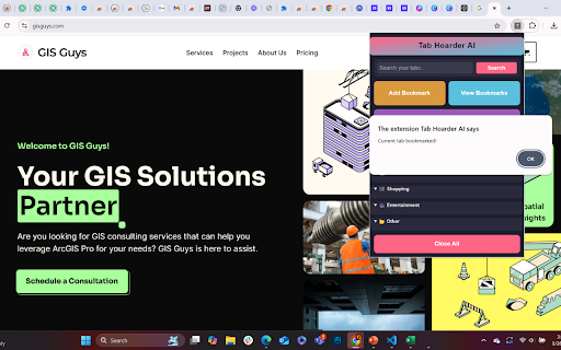 Tab Hoarder AI :: Search, filter, bookmark, and manage your numerous tabs with AI.