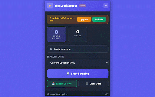 Yelp Scraper: Business Leads & Email Extractor :: 🔥 #1 Yelp Scraper - Extract 1000+ leads/hour! Emails, phones, addresses. One-click export. Works in 2026. Free trial included.