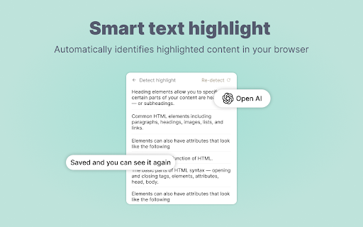 Mark Highlighter :: Mark Highlighter is a Chrome extension that helps you make highlights, take annotations, summarize content and ask AI directly