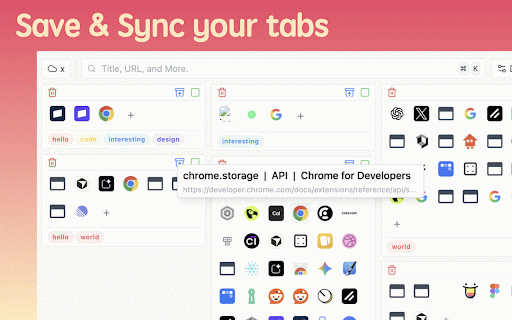 Tabbify :: Find, Organize, Save and Sync your browser tabs.