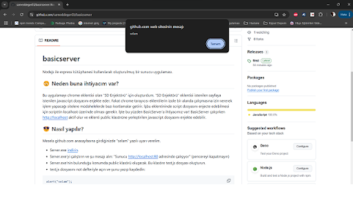 SD Enjector :: Websitelerine localhost üzerinde bulunan javascript dosyalarınızı eklemek için geliştirilmiş bir eklenti.