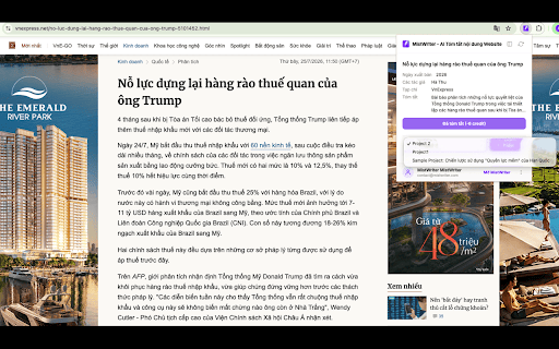 MistWriter - AI Tóm tắt nội dung Website :: Tóm tắt nội dung từ website với MistWriter AI chỉ với 1 click