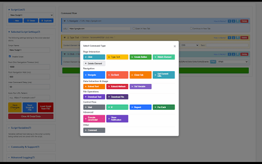 BetikAsistan - Web Automation Tool :: Define, save, load, and run custom automation scripts on any website.